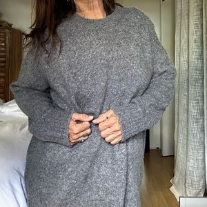 ZARA grey oversized sweater